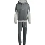 adidas SPORTSWEAR FLEECE COLORBLOCK TRACK SUIT Pánska tepláková súprava, tmavo sivá, veľkosť