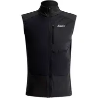 Swix FOCUS WARM VEST M Pánská sportovní vesta, černá, velikost