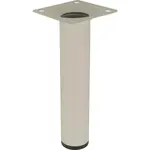 Okrúhla nábytková noha 15 cm biela