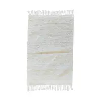 Ručne tkaný bavlnený koberec Milan B 0,7/1,0 biela