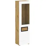 Vysoká skrinka  PAWEL A1 1D sklo