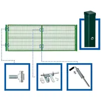 3D PLOTOVÁ BRÁNA 400 X 150 CM, KOMPLETNÍ SOUPRAVA - VČETNĚ SLOUPKŮ A PŘÍSLUŠENSTVÍ, WGBRA-T000295