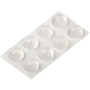 Priehľadné tlmiace dorazy, výška 7,8 mm priemer 16 mm 8 ks