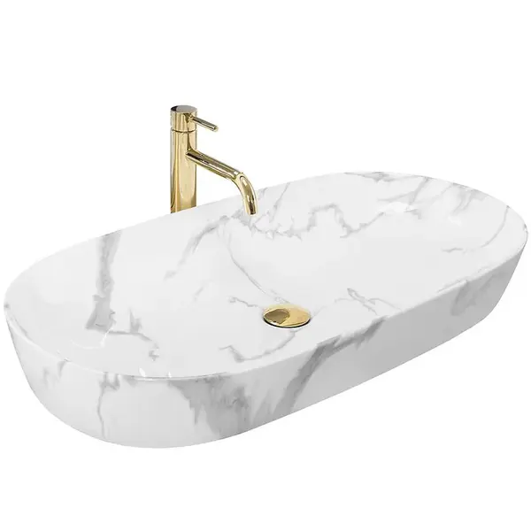 Umývadlo na dosku Cleo 81 Marmo Shiny