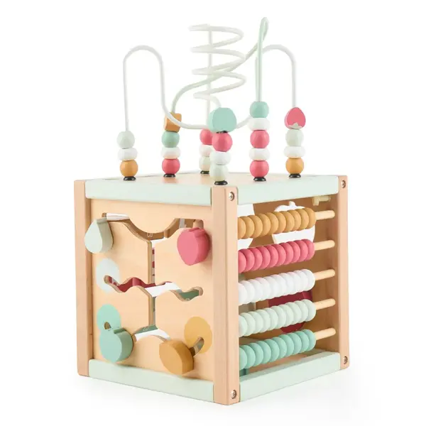 Bieco - Motorická kocka s labyrintom - berry