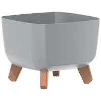 Květináč Gracia Square 39 cm ŠEDÝ DGQL400-443U