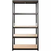 Regál bezšroubový černý 180x80x40 cm 200 kg