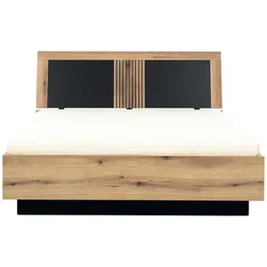 Posteľ Aris As14/140 S nádobou Dub/čierna