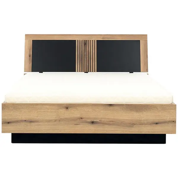 Posteľ Aris As14/140 S nádobou Dub/čierna