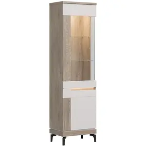 Vitrína L Aston An05 Dub/Kašmír