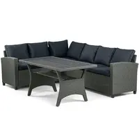 Zahradní rohová souprava Stanso šedá