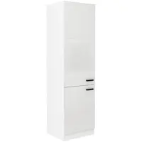 Kuchyňská skříňka MIA bílý lesk/bílá 60dk-210 2f