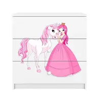 Dětská komoda Babydreams bílá - Princezna 2