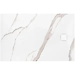 Vanička obdĺžniková Magnum Carrara White 90x120x2,5 Rea K7006