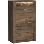 Komoda Indianapolis 76 cm, jasan tmavý