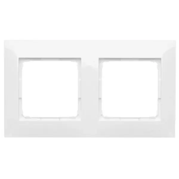 Rámček dvojitý Simon54 Biela