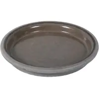 Podmiska pod kvetináč DISKO keramická čadičový melír d28cm