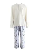 Cath Kidston Dlhé pyžamo 'Lilah And Lewis'  nebielená / svetlomodrá / hnedá / karí