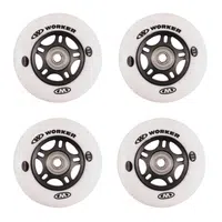 In-line kolečka WORKER 70mm a ložiska ABEC-5 chrome - Set 4 ks