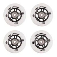 In-line kolečka WORKER 70mm a ložiska ABEC-5 chrome - Set 4 ks