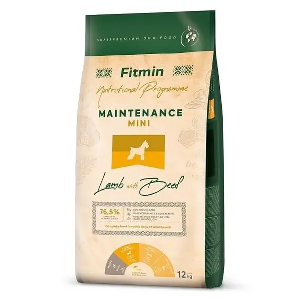 Fitmin Dog Mini Maintenance Lamb With Beef 12 kg | Granule pro psy | P56340