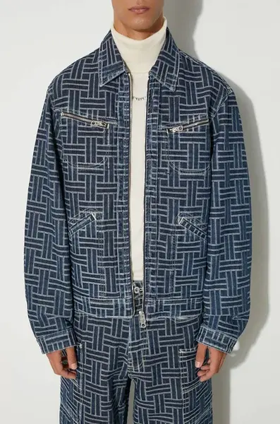 Džínová bunda Kenzo Trucker Denim Jacket Weave
