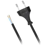 Flexo šňůra 2x0,75 mm2 délka 2 m černá