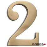 Cislo 3D bronz cesany 2 - 5 cm