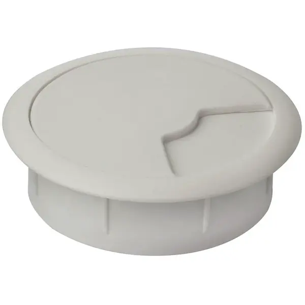 Kabelová průchodka o 60mm, plast, bílá