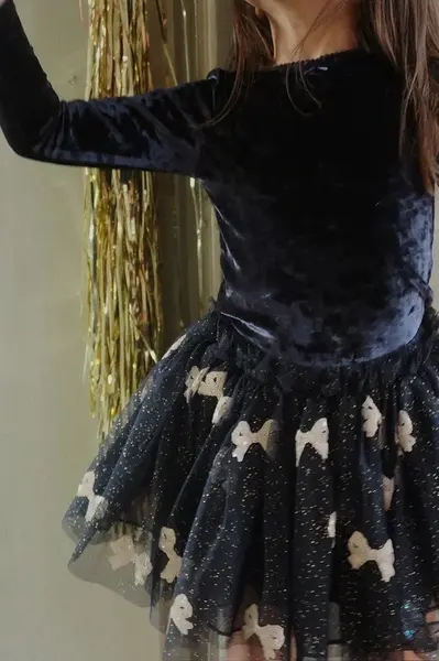 Dětské tričko s dlouhým rukávem Konges Sløjd CARLITO BLOUSE GRS tmavomodrá barva, KS104244