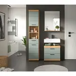 MID.YOU KOUPELNA šalvějově zelená, dub artisan