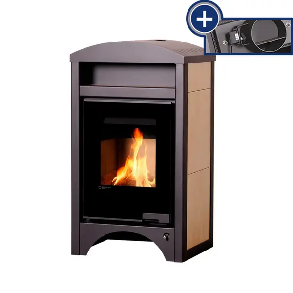 Kachle  s výmenníkom AQUAFLAM VARIO BARMA 11/7kW obklad Javor, elektronická regulácia FLHSF34-052