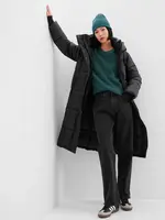 GAP Dlouhý prošívaný kabát - Dámské