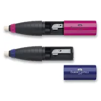 Strúhadlo Faber-Castell so stieracou gumou - mix farieb