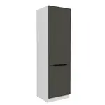 Vysoká skříňka pro vestavnou lednici Aria 60 LO-210 2F Barva korpusu: Bílá, Barva dvířek: GR - Graphite AFM