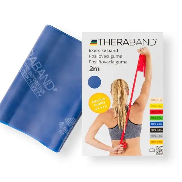 Thera-Band Posilovací guma extra silná 2 m modrá