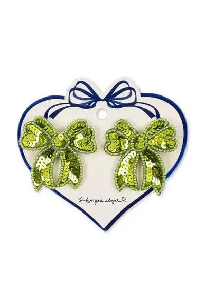 Detské sponky Konges Sløjd 2 PACK SEQUIN BOW HAIR CLIP 2-pak