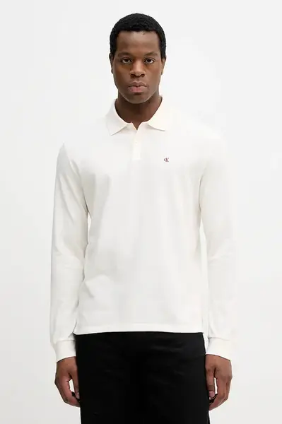 Bavlněné tričko s dlouhým rukávem Calvin Klein Jeans