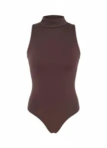 studioselect Košeľové body 'Tia'  tmavohnedá