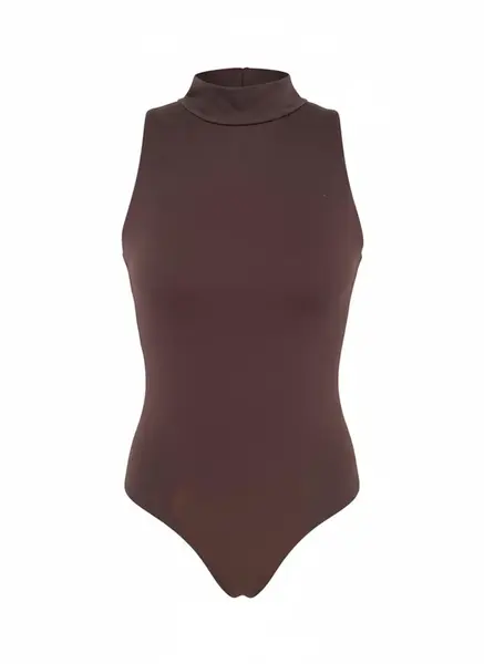 studioselect Košeľové body 'Tia'  tmavohnedá