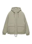 Pull&Bear Zimná bunda  pastelovo zelená