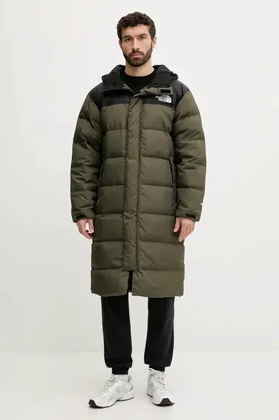 Péřová bunda The North Face Nuptse zelená barva, zimní, NF0A832JBQW1