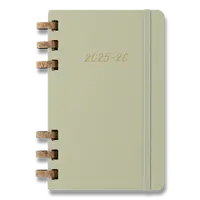 Diář Spiral Moleskine 2025-26 Academic - tvrdé desky - L, světle zelený