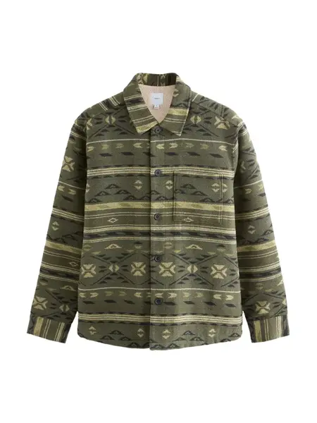 Next Prechodná bunda  olivová / svetlozelená / biela