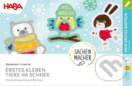 Kreatívna sada Prvé nalepovanie zvieratká v snehu