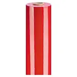 Lesklý dárkový balicí papír, šířka 70cm, délka 25m, červený