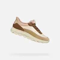 Beige Geox Spherica Plus Women's Sneakers - Women's