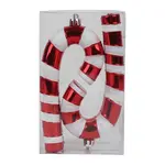 Vánoční ozdoba cukrová tyčinka 4ks 13.5cm 48531