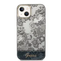 Zadní kryt Guess PC/TPU Toile De Jouy Case pro Apple iPhone 14, šedá
