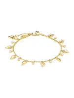 Pilgrim Náramok  zlatá / priehľadná